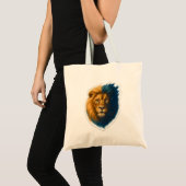 Lion Artwork - Bicolor Tragetasche (Vorderseite (Produkt))