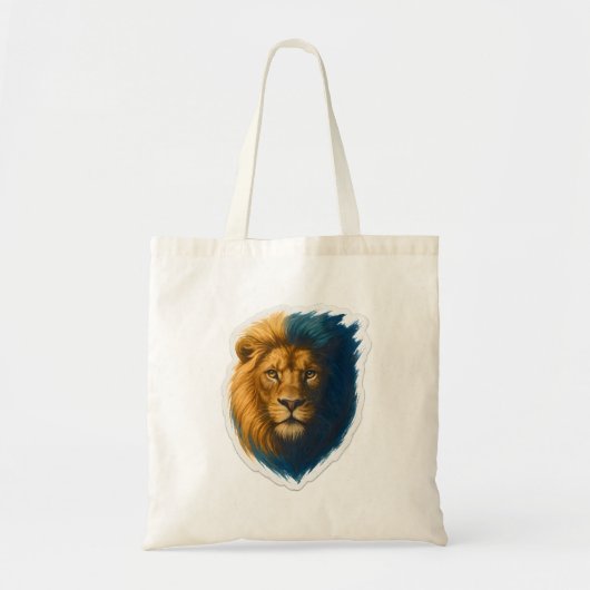 Lion Artwork - Bicolor Tragetasche (Vorne)