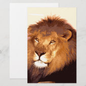 Lion Artwork Briefpapier (Vorne/Hinten)