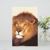 Lion Artwork Briefpapier (Stehend Vorderseite)