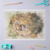Lion Artwork Decoupage Seidenpapier (Basteln)