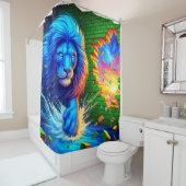 Lion Artwork Duschvorhang (Beispiel)