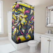 Lion Artwork Duschvorhang (Beispiel)