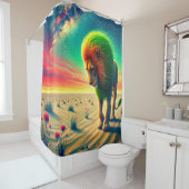 Lion Artwork Duschvorhang (Beispiel)