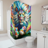 Lion Artwork Duschvorhang (Beispiel)