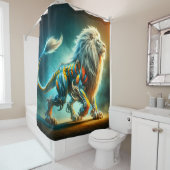 Lion Artwork Duschvorhang (Beispiel)