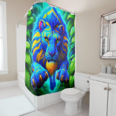 Lion Artwork Duschvorhang (Beispiel)