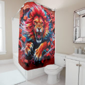 Lion Artwork Duschvorhang (Beispiel)