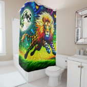Lion Artwork Duschvorhang (Beispiel)