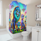 Lion Artwork Duschvorhang (Beispiel)