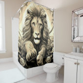 Lion Artwork Duschvorhang (Beispiel)