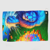 Lion Artwork Golfhandtuch (Horizontal)