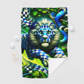 Lion Artwork Golfhandtuch (Insitu)