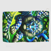 Lion Artwork Golfhandtuch (Horizontal)