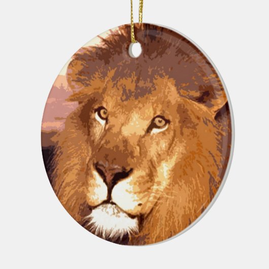 Lion Artwork Keramik Ornament (Links)
