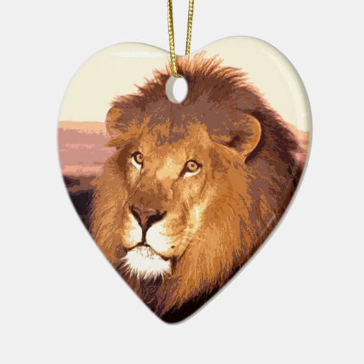 Lion Artwork Keramikornament (Links)