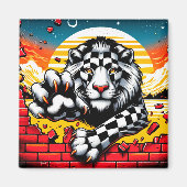 Lion Artwork Magnet (Vorne)