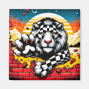 Lion Artwork Magnet