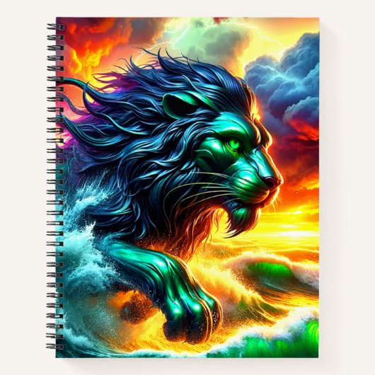 Lion Artwork Notizblock (Vorderseite)