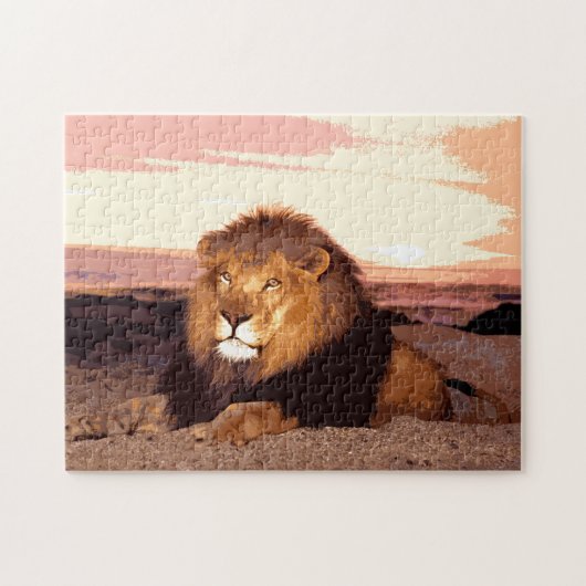 Lion Artwork Puzzle (Horizontal)