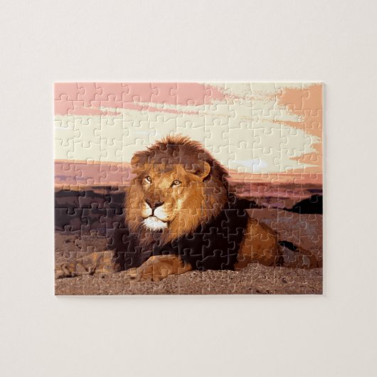 Lion Artwork Puzzle (Horizontal)