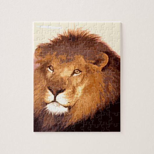 Lion Artwork Puzzle (Vertikal)