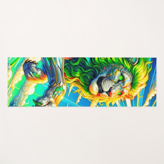 Lion Artwork Yogamatte (Vorderseite (Horizontal))