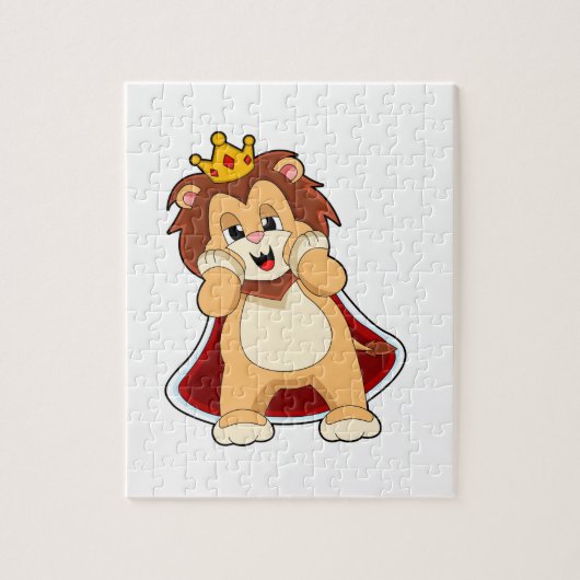 Lion as King mit Crown.PNG Puzzle (Vertikal)