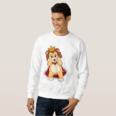 Lion as King mit Crown.PNG Sweatshirt (Vorne ganz)