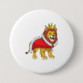 Lion as King with Crown & Cape Button (Vorderseite)