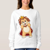 Lion as King with Crown.PNG Sweatshirt (Vorderseite)