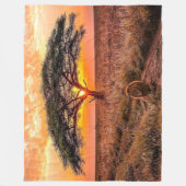 LION AUF DEN AFRIKANISCHEN SPIELEN FLEECEDECKE (Vorderseite)