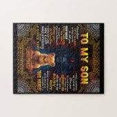 Lion auf meinen Sohn Manchmal ist es harter Vater Puzzle (Horizontal)