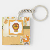 Lion Baby Announcement Schlüsselanhänger (Rückseite)