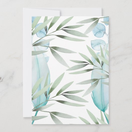 Lion Baby Boy Christening Einladung (Rückseite)