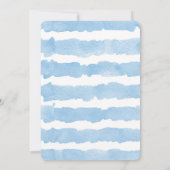 Lion Baby Dusche Einladung für Jungen Wasserfarbe (Rückseite)