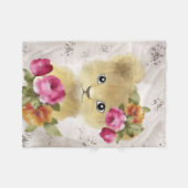 Lion Baby Lion Watercolor Fleecedecke (Vorderseite (Horizontal))