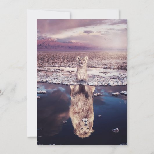 Lion Baby Lion wird aufwachsen Save The Date (Vorderseite)