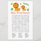 Lion Baby Shooter Word Search Game (Vorderseite)