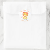 Lion Baby Shower Favor Sticker (Tasche)