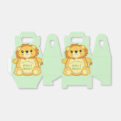 Lion Baby Shower Green Geschenkschachtel (Ungefaltet)