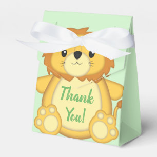 Lion Baby Shower Green Geschenkschachtel
