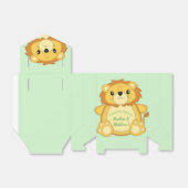 Lion Baby Shower Green Geschenkschachtel (Ungefaltet)