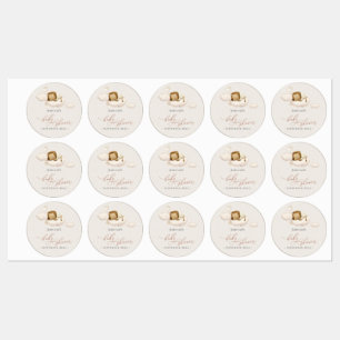 Lion Baby Shower Labels Etiketten
