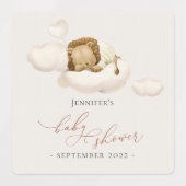 Lion Baby Shower Labels Etiketten (Design 1)
