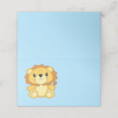 Lion Baby Shower Platzkarte (Außenseite Aufgefaltet)