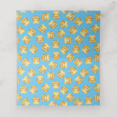 Lion Baby Shower Platzkarte (Innenseite Aufgefaltet)