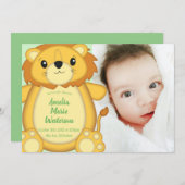 Lion Baby Shower Safari Einladung (Vorne/Hinten)