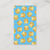 Lion Baby Shower Zoo Circus Blue Boy Begleitkarte (Rückseite)