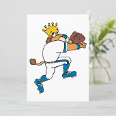 Lion Baseball Player Einladung